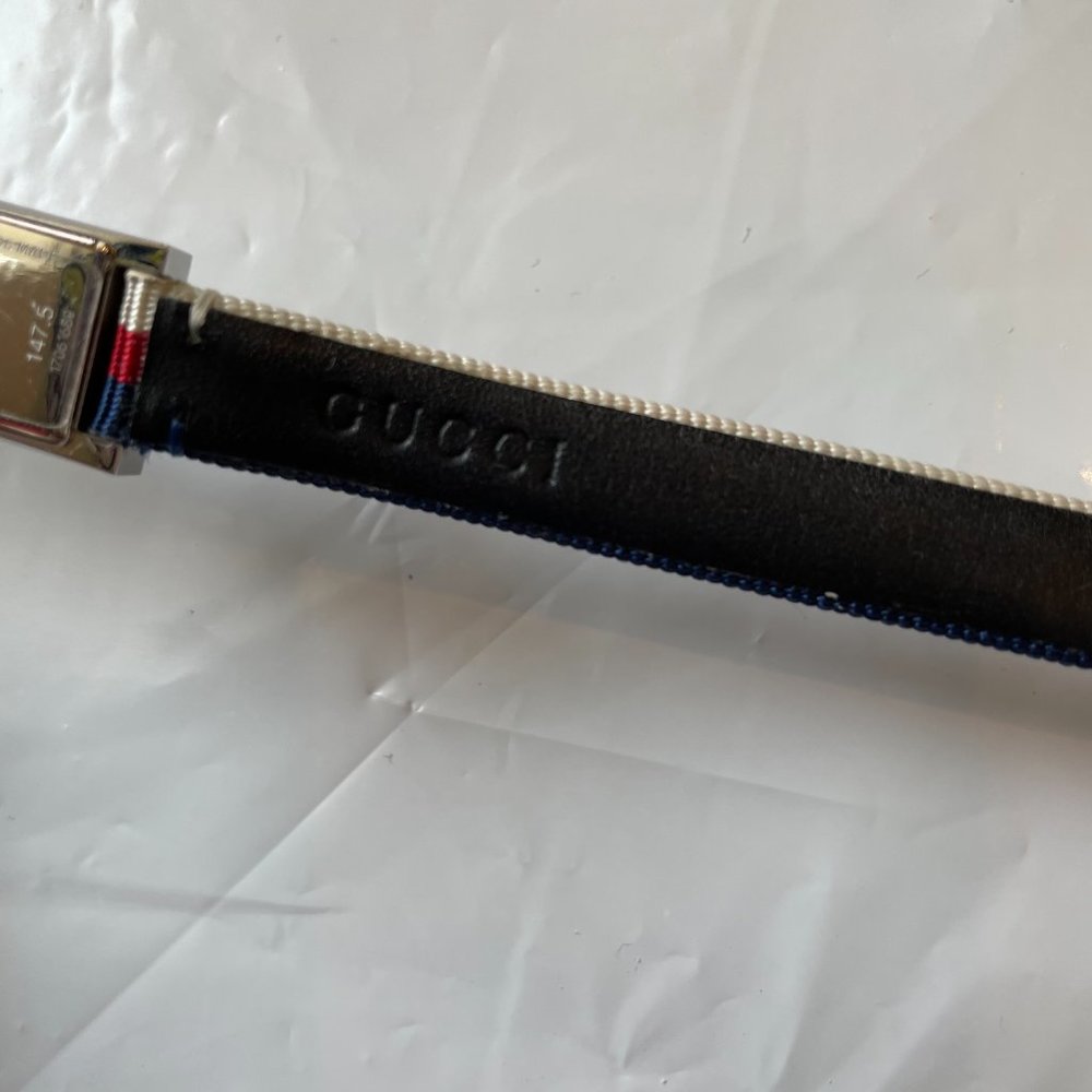 Gucci G-Frame Nylon Strap Wrap Strap Watch Green Swiss Made NWT AND BOX - Picture 13 of 16
